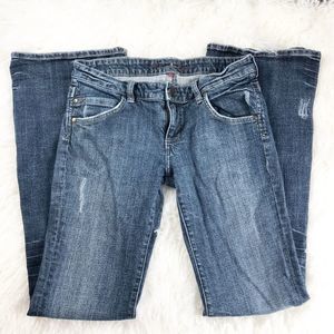 Miss Bisou | Flare Leg Distressed Jean Size 27